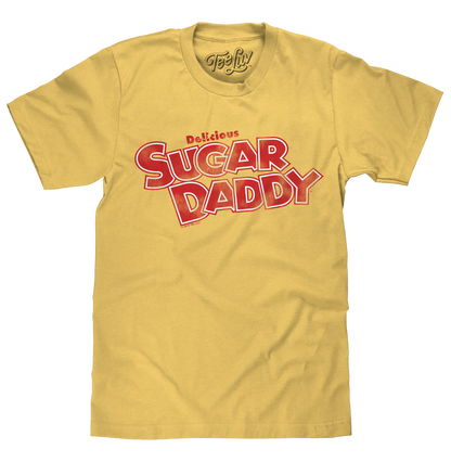 Sugar Daddy Caramel Pop Logo T-Shirt – Light Yellow