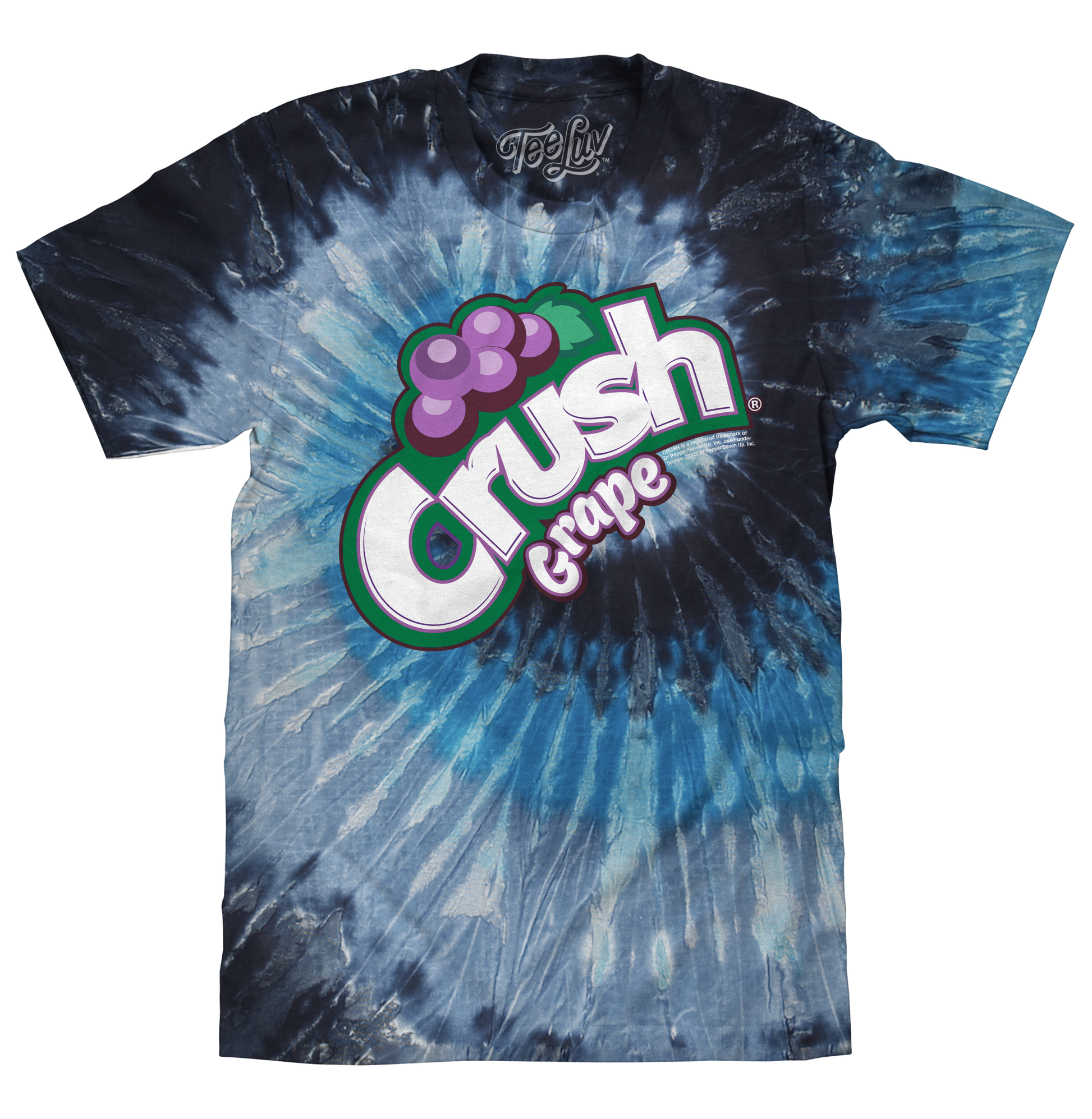 Crush Grape Soda Logo T-Shirt – Evening Sky Tie Dye