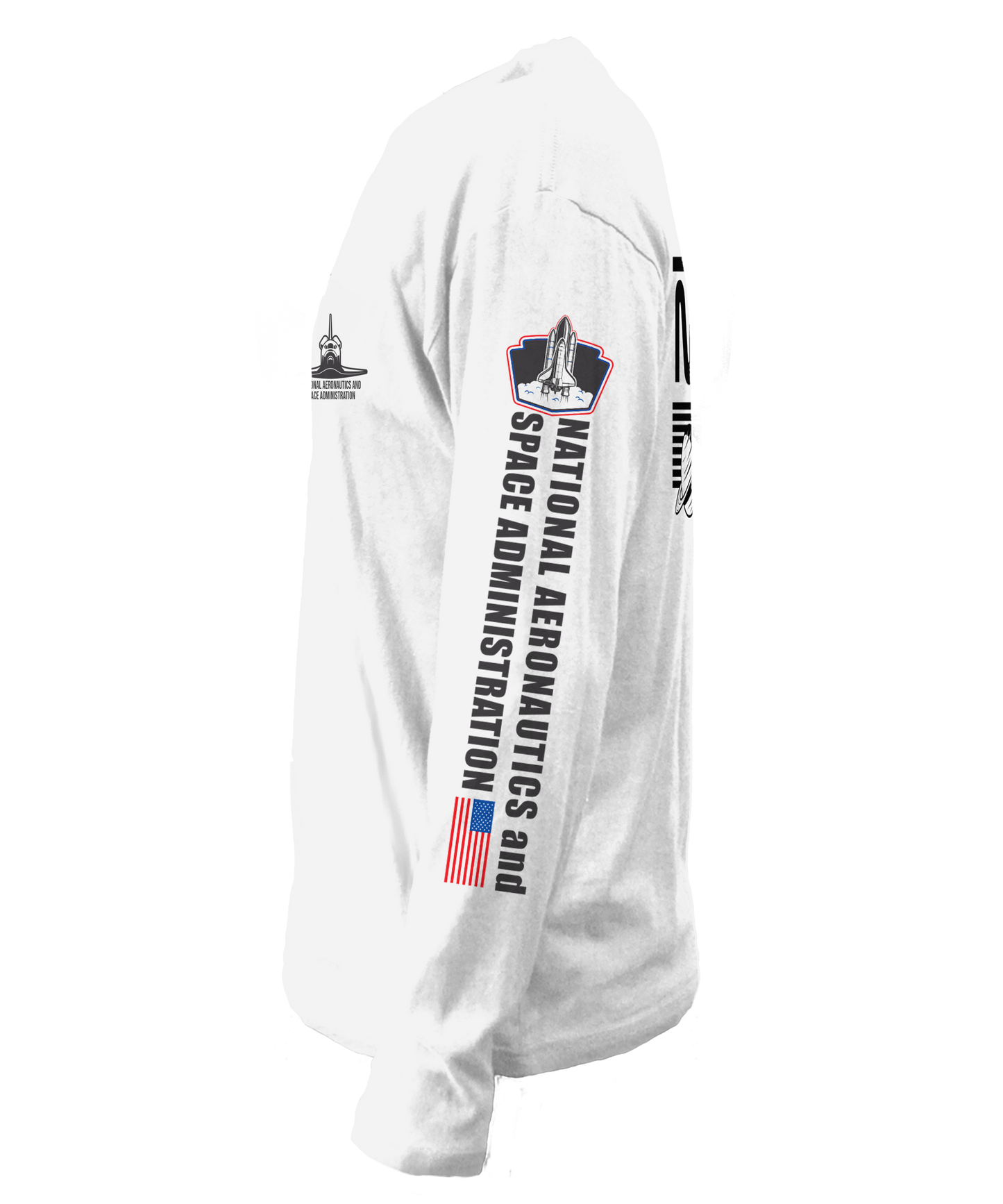 NASA Space Shuttle Long Sleeve T-Shirt | White
