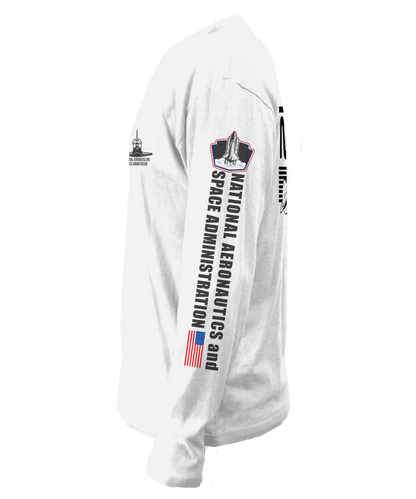 NASA Space Shuttle Long Sleeve T-Shirt | White