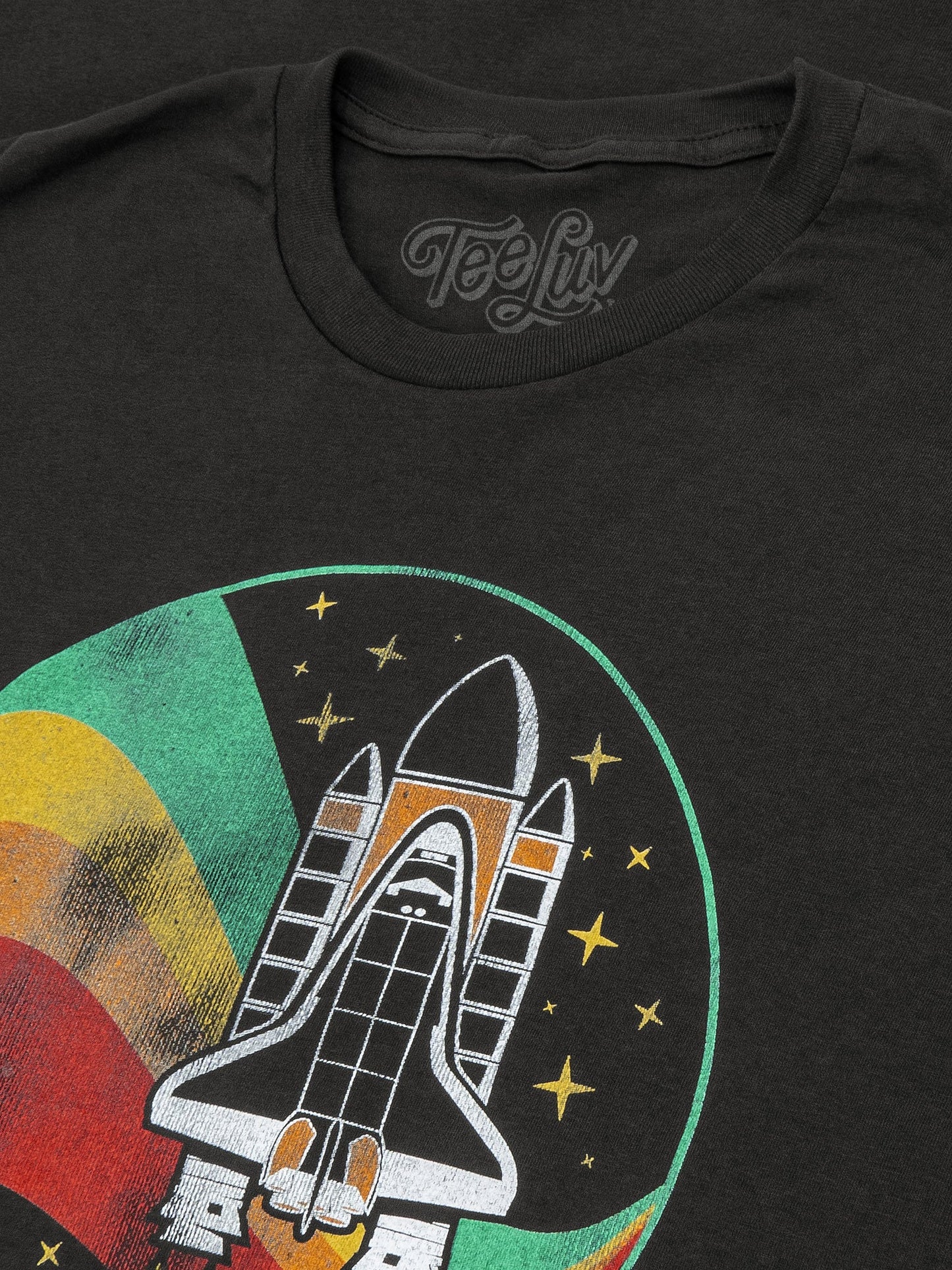 NASA Space Shuttle Worm Logo T-Shirt – Vintage Black