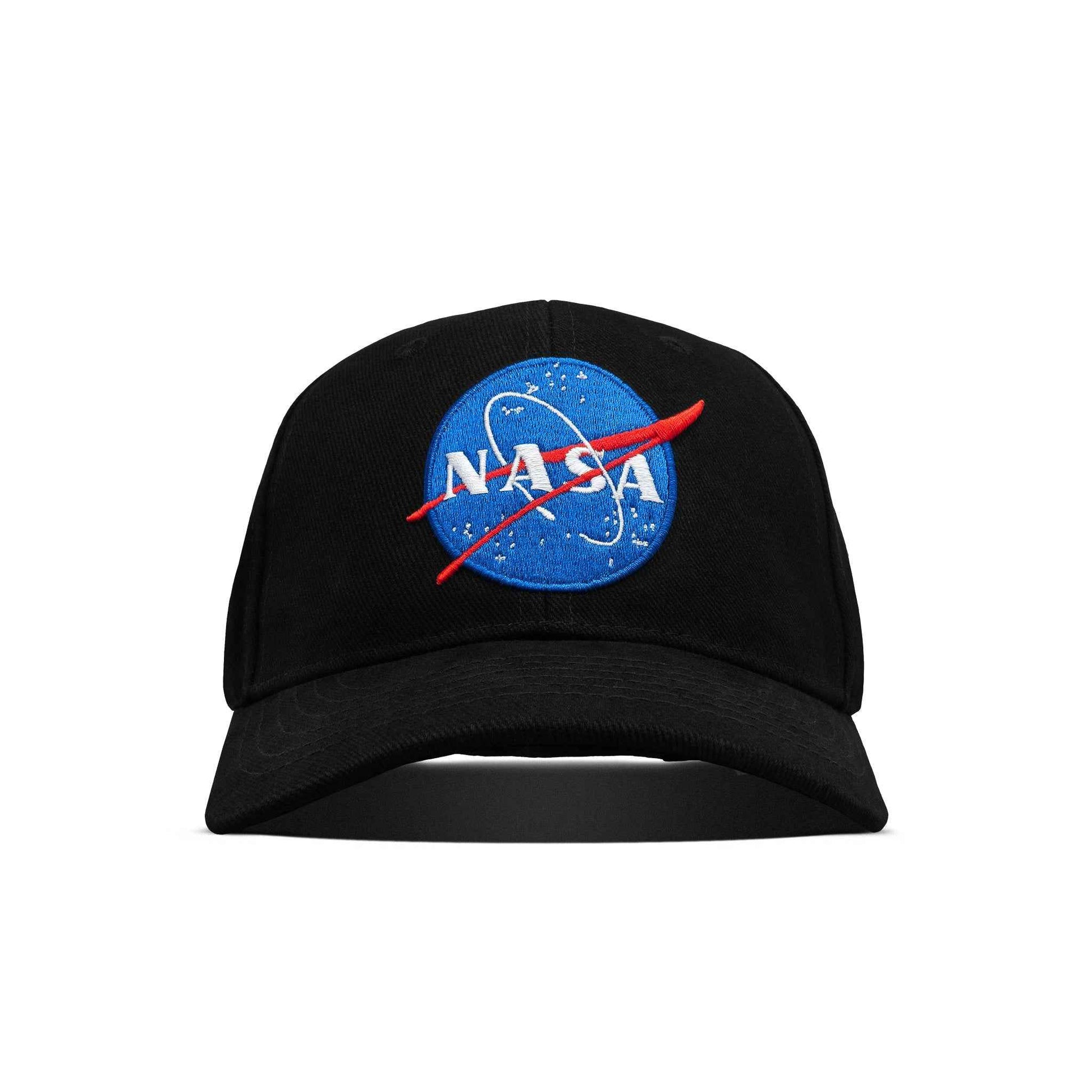 NASA Meatball Logo Embroidered Baseball Cap | Black
