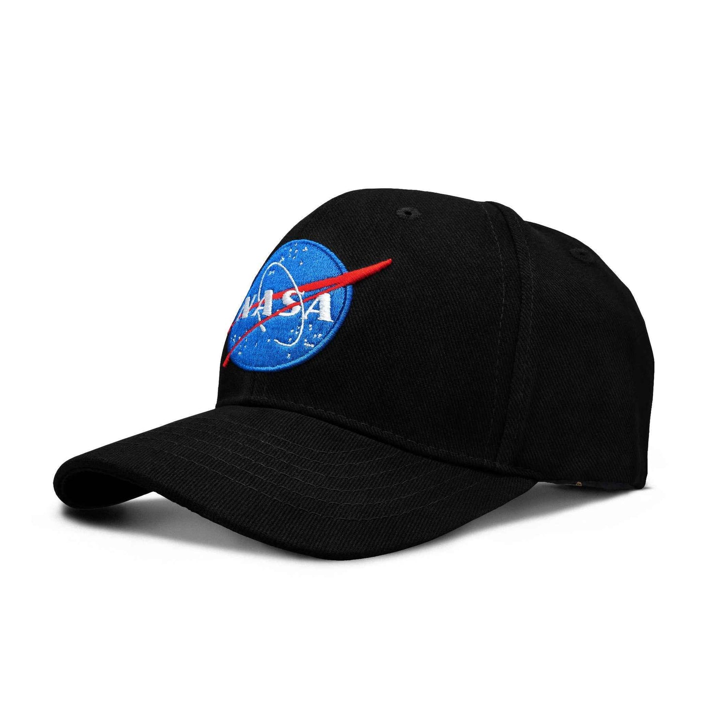 NASA Meatball Logo Embroidered Baseball Cap | Black
