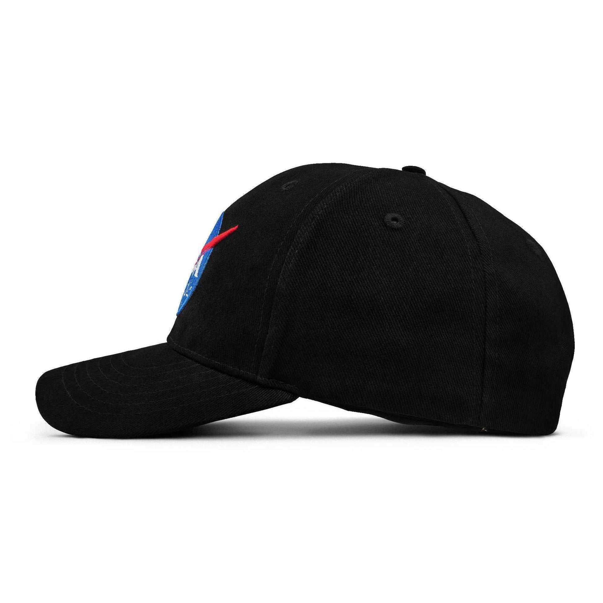 NASA Meatball Logo Embroidered Baseball Cap | Black