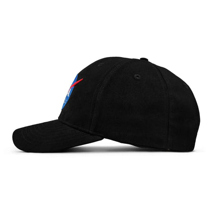 NASA Meatball Logo Embroidered Baseball Cap | Black