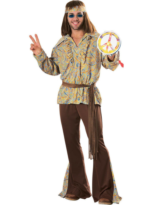 Mod Marvin Men's 60s 70s Hippie Costume - Standard Size