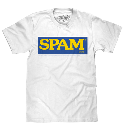 SPAM Logo T-Shirt | Classic Hormel Graphic | 100% Cotton | White