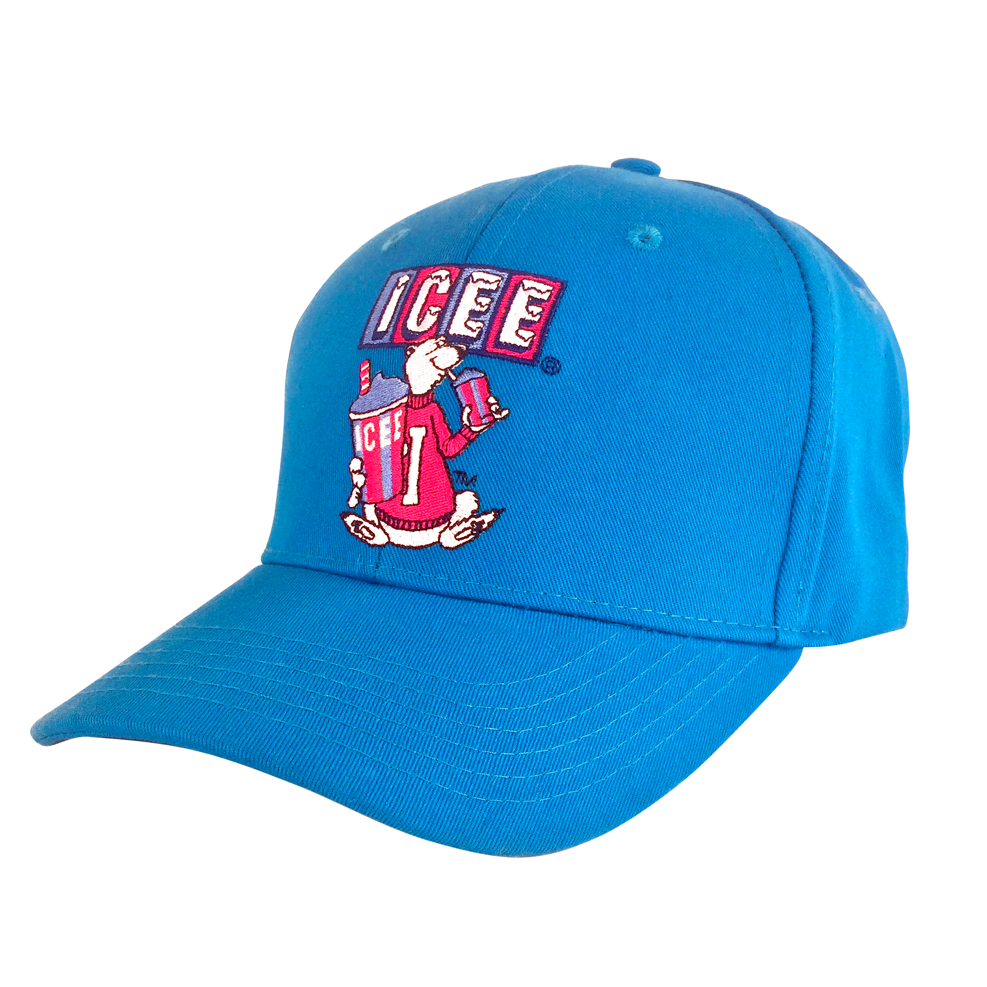 ICEE Polar Bear Embroidered Baseball Cap | Cerulean Blue