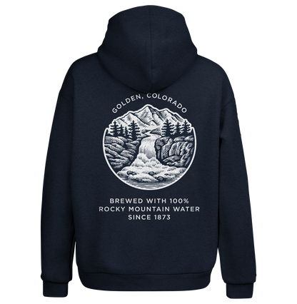 Coors Banquet Double-Sided Graphic Pullover Hoodie – Navy Blue