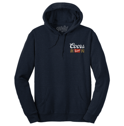 Coors Banquet Double-Sided Graphic Pullover Hoodie – Navy Blue