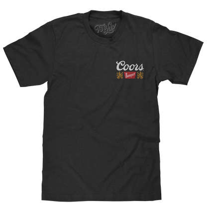 Coors Banquet Golden Colorado T-Shirt | Front & Back Print | Asphalt Gray | Made in USA