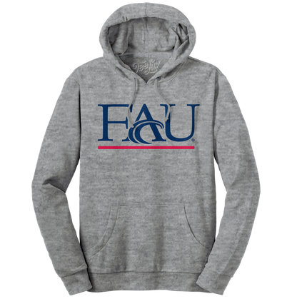 Florida Atlantic University FAU Owls Pullover Hoodie | Oxford Heather Gray