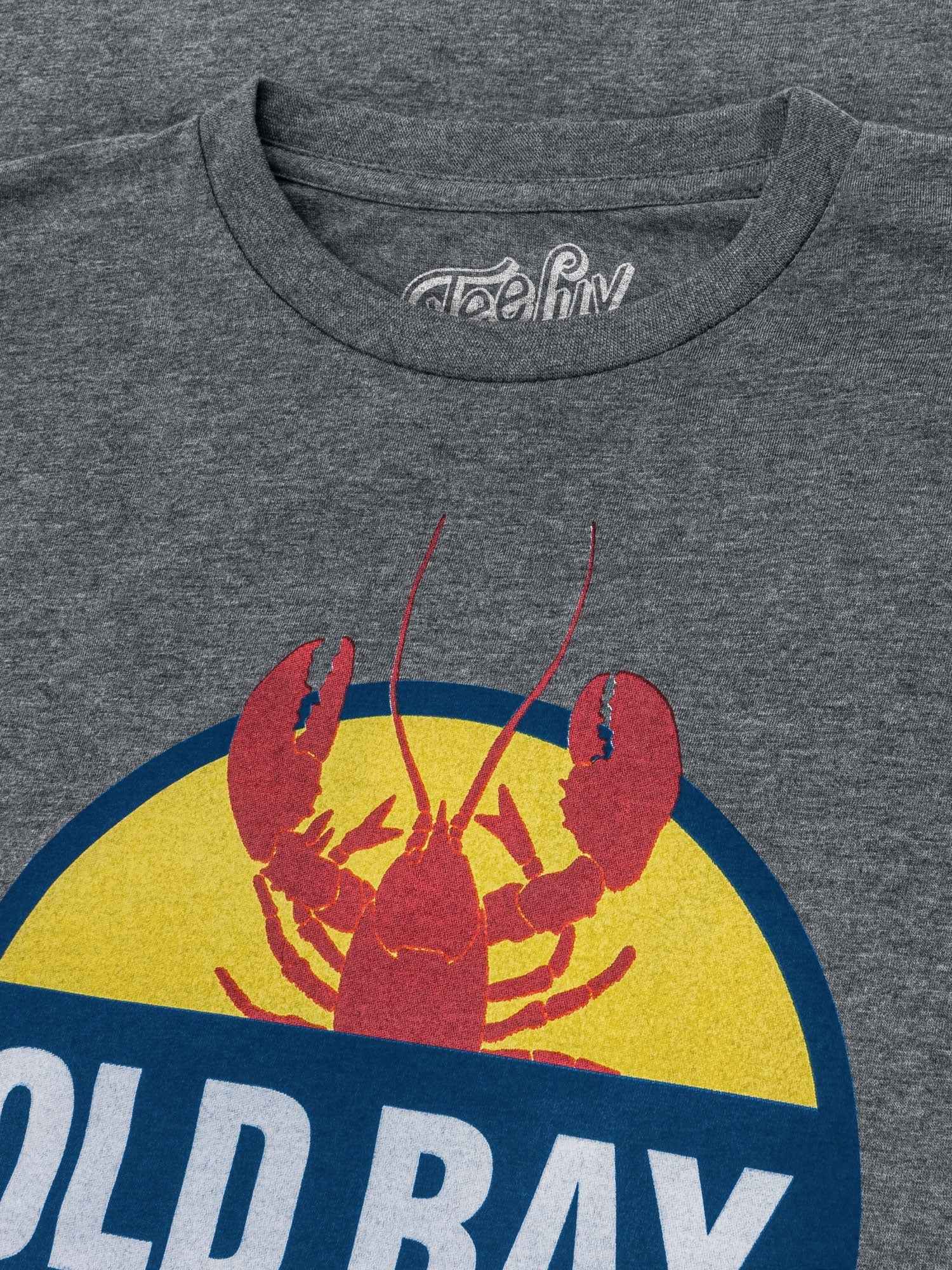 Old Bay Seasoning T-Shirt | Classic Lobster Logo | Graphite Heather | Poly-Cotton
