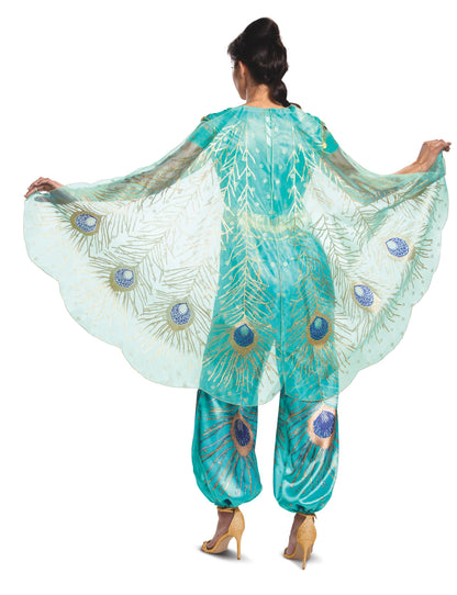Disney Princess Jasmine Deluxe Adult Costume - Teal Jumpsuit & Cape