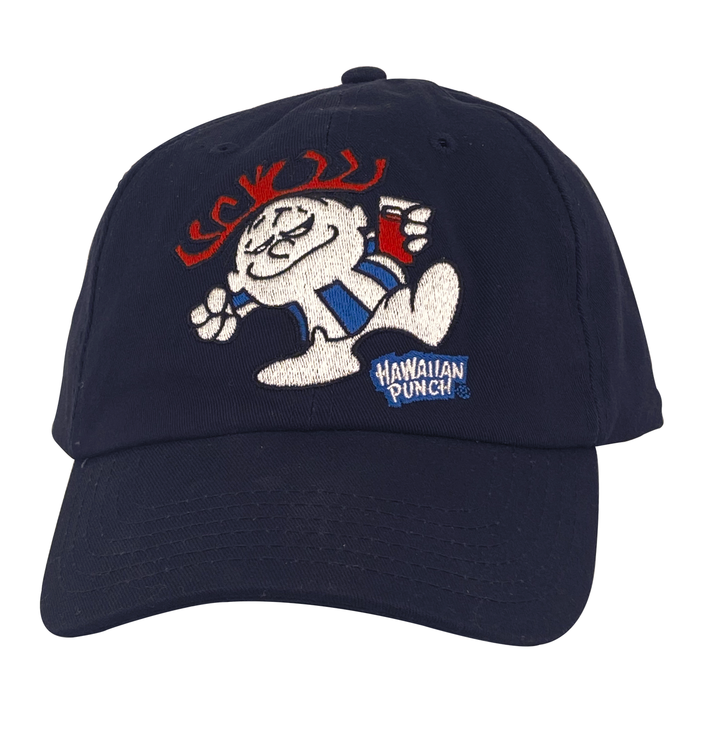 Hawaiian Punch Punchy Mascot Embroidered Baseball Cap | Navy