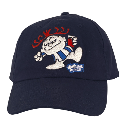 Hawaiian Punch Punchy Mascot Embroidered Baseball Cap | Navy