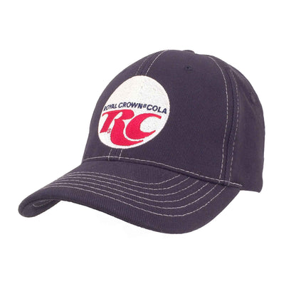 Royal Crown Cola RC Logo Embroidered Baseball Cap | Navy