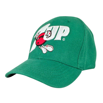 7UP Cool Spot Logo Embroidered Baseball Cap | Green