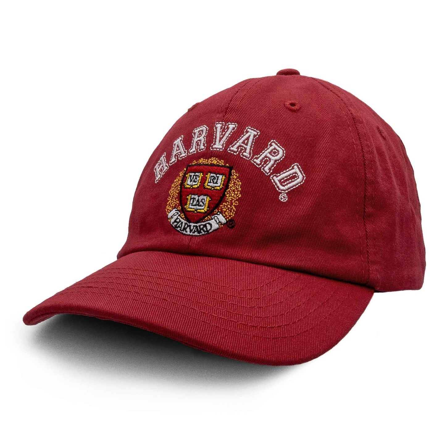 Harvard University Veritas Embroidered Baseball Cap | Red