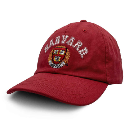 Harvard University Veritas Embroidered Baseball Cap | Red