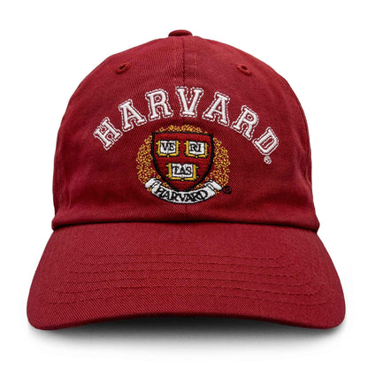 Harvard University Veritas Embroidered Baseball Cap | Red