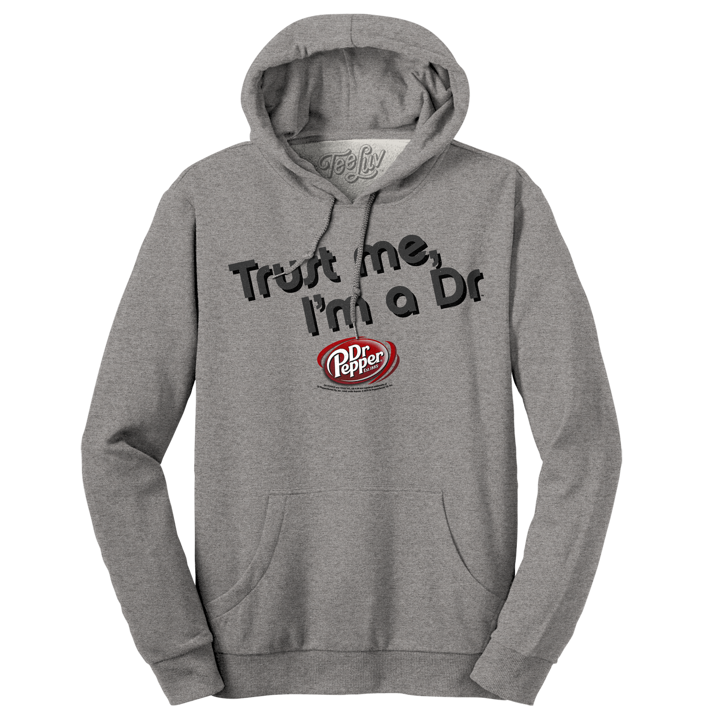 Dr Pepper 'Trust Me I'm A Dr' Pullover Hoodie – Oxford Gray