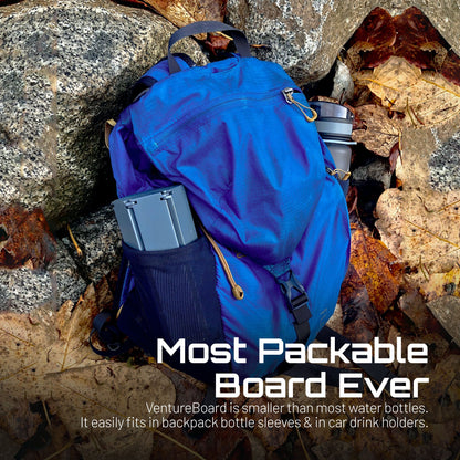 VentureBoard Mini Chess - Magnetic Roll-Up Travel Set, Skye Edition