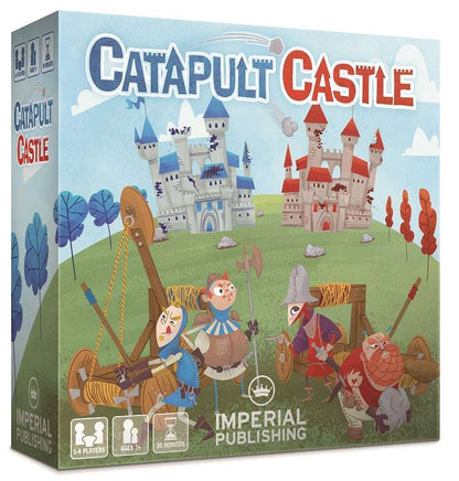 Catapult Castle board game box with medieval castle artwork and catapult theme