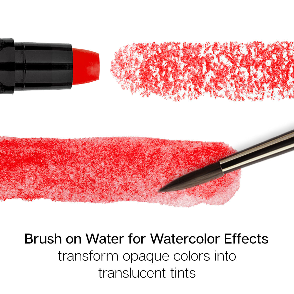 Kingart Mixed Media Gel Stick Watercolor Crayons - 24 Colors