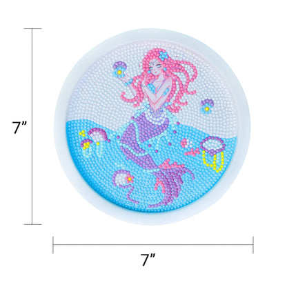 Diamond Art Kit for Kids | 5 Designs – Dino, Dog, Mermaid & Unicorn - Niksstuff