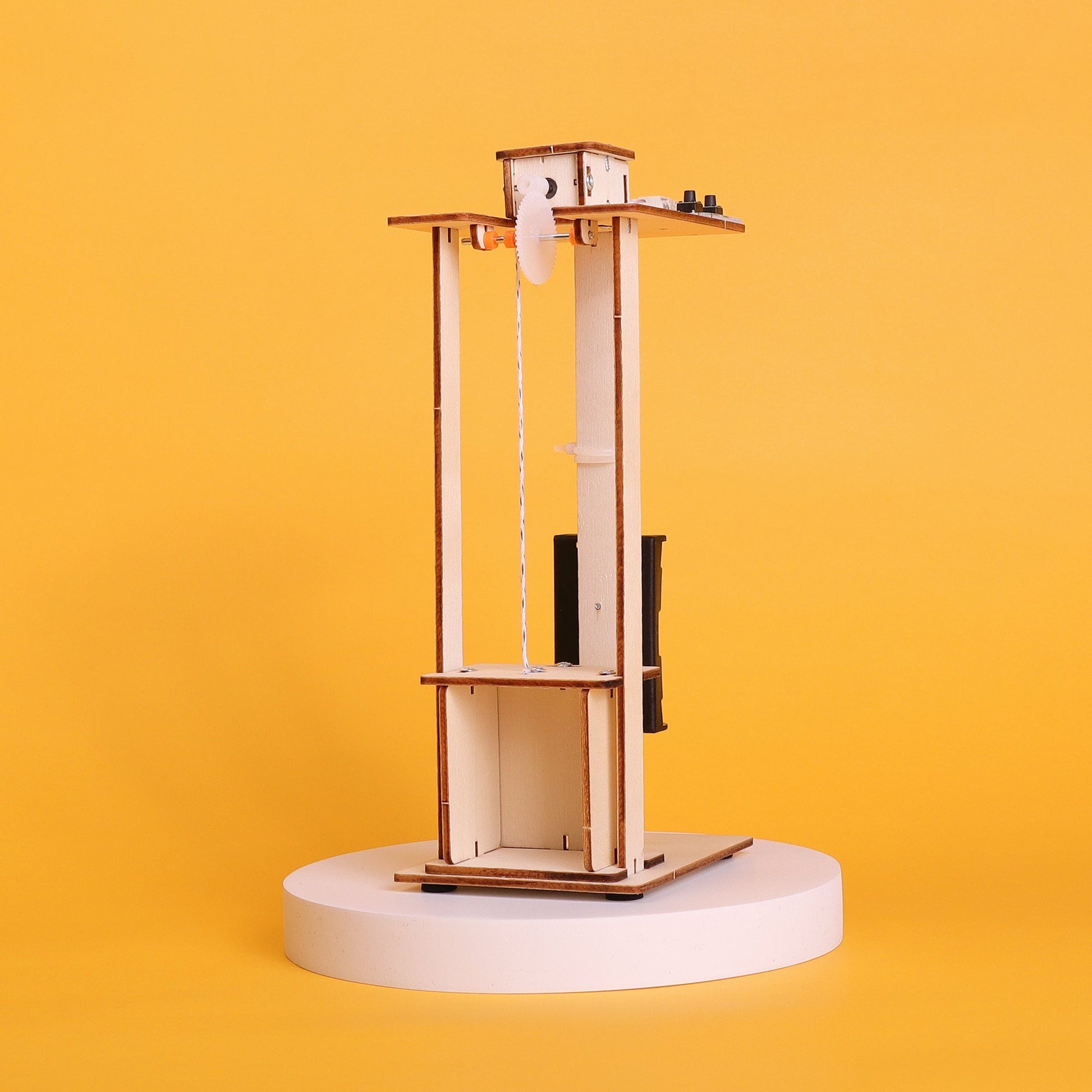 Electric Elevator DIY Kit | Motors & Pulleys STEM Toy for Kids 8+ - Niksstuff