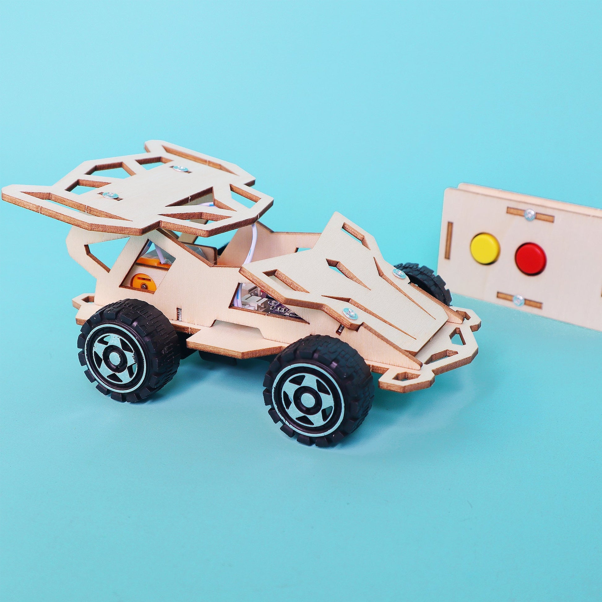 Infrared RC Car DIY Kit | IR Science STEM Toy for Kids Ages 8+ - Niksstuff