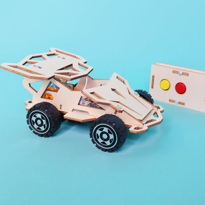 Infrared RC Car DIY Kit | IR Science STEM Toy for Kids Ages 8+ - Niksstuff
