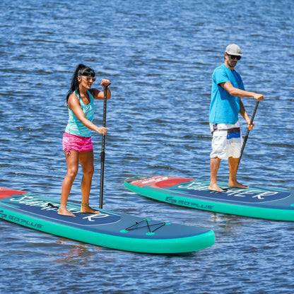 10 Ft Inflatable Stand Up Paddle Board | SUP with Paddle, Backpack & Leash - Niksstuff