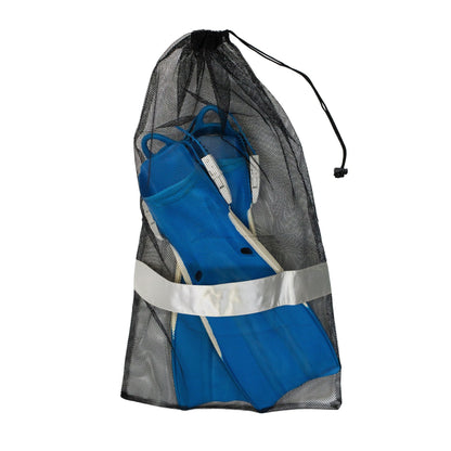 Drawstring Gray Mesh Gear Bag 31" x 18" by Scuba Choice - Niksstuff