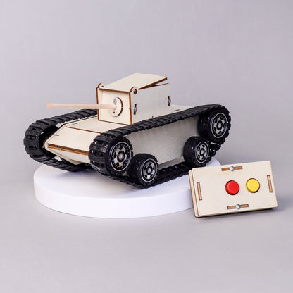 Remote-Controlled Tank DIY Kit | Engineering STEM Toy for Kids 10+ - Niksstuff
