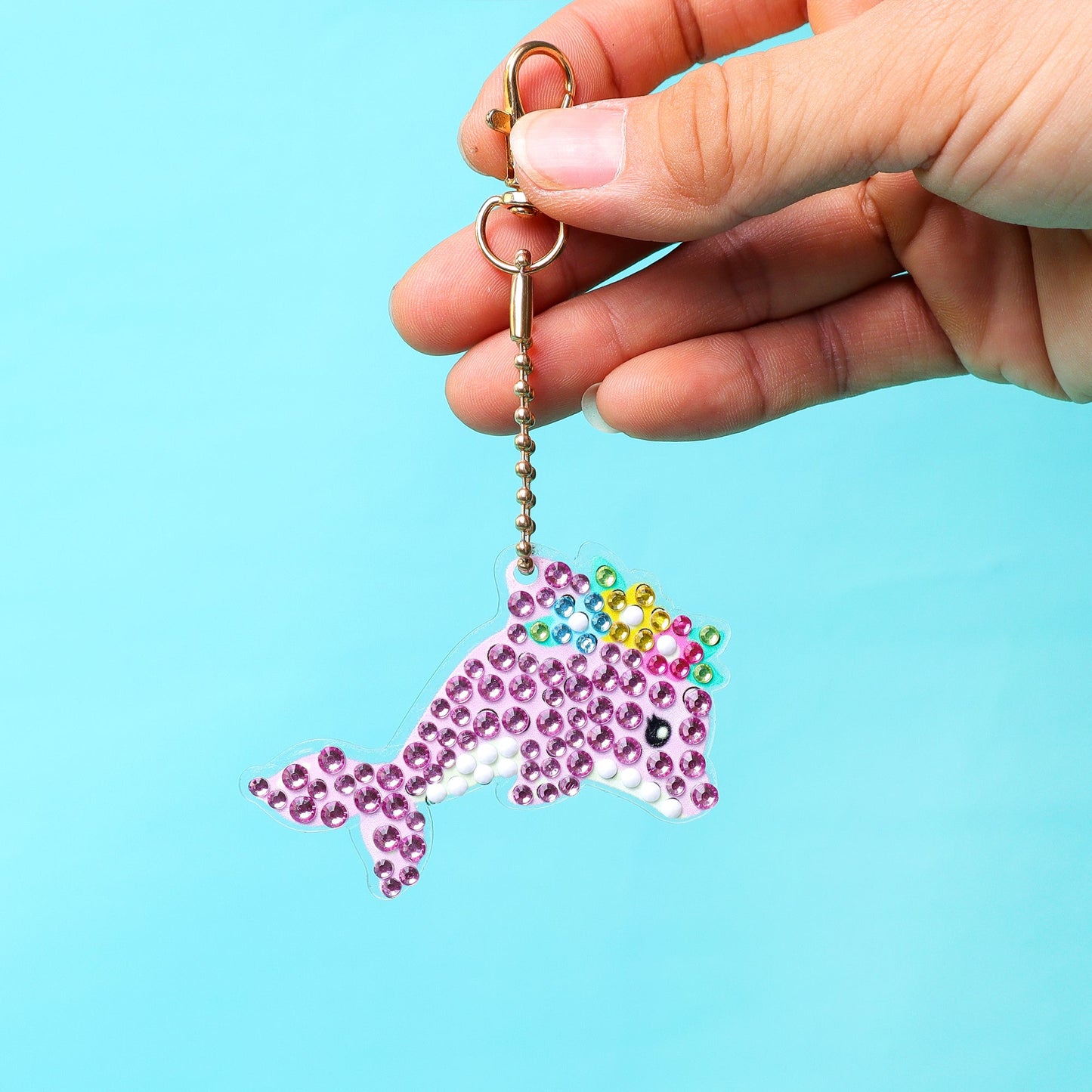 Mermaid Diamond Art Keychain Kit | Set of 15 Charms for Kids & Teens - Niksstuff