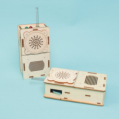 Build & Learn Walkie Talkie STEM Kit | Set of 2 | Ages 8+ - Niksstuff