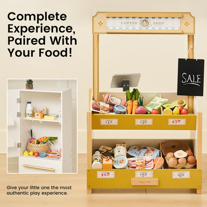 Tiny Land Organic Wooden Play Food Set - 4 Themes
