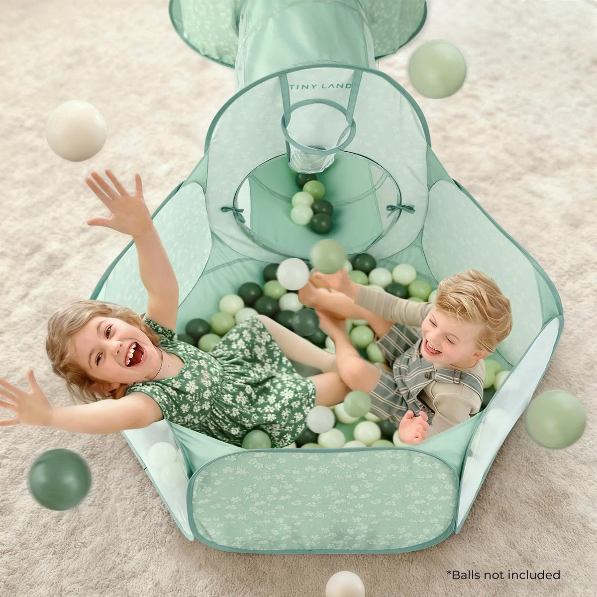Tiny Land Ocean Balls, 200-Piece Set – Neutral Tones
