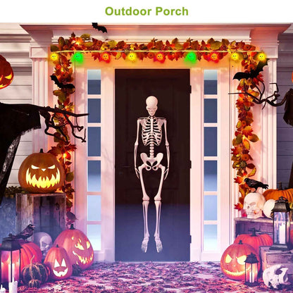 LJG 3-Piece Halloween LED String Lights - 24ft 50 LEDs Colorful