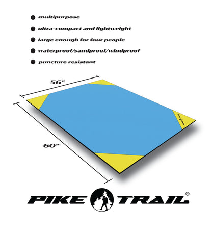 Pike Trail Pocket Blanket | Waterproof | Packs to 5.5×3×4.5" | Expands to 60×56"