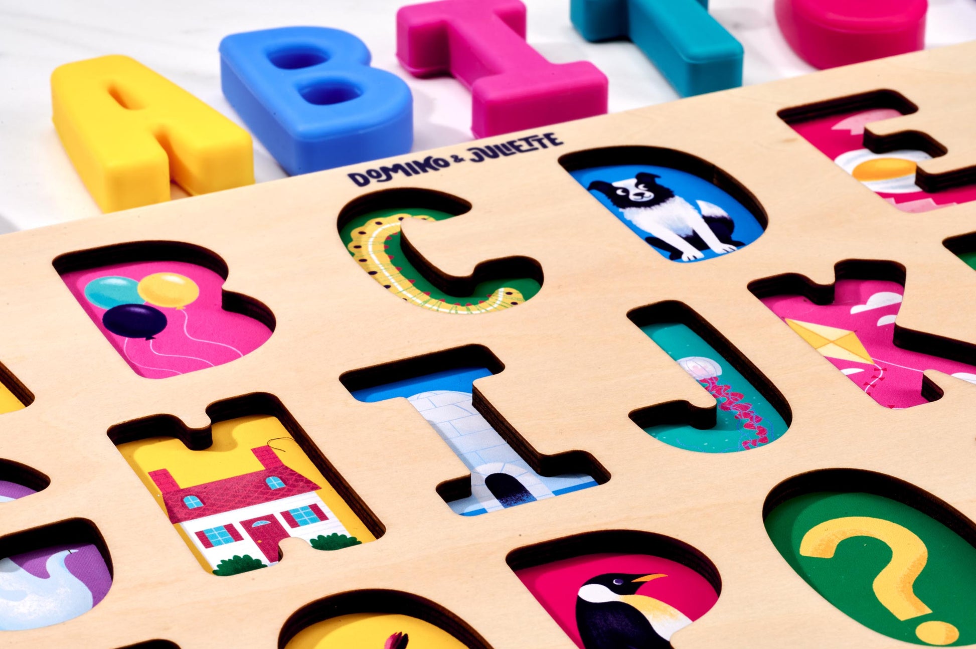 ABC Find & Fit Puzzle by Domino & Juliette - Niksstuff