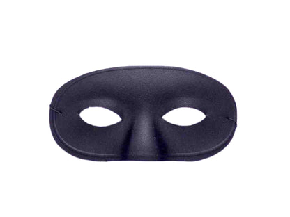Black Domino Eye Mask - Elastic Band Costume Accessory
