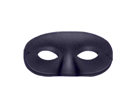 Black Domino Eye Mask - Elastic Band Costume Accessory