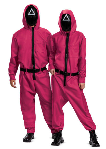 Squid Game Triangle Guard Costume Adult Large/X-Large