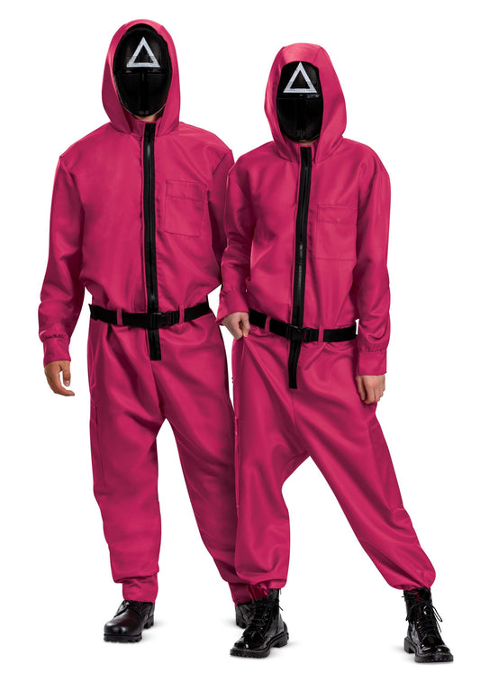Squid Game Triangle Guard Costume Adult Large/X-Large