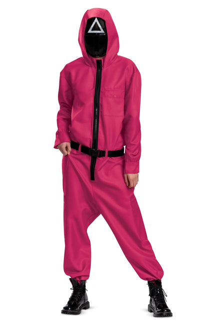 Squid Game Triangle Guard Costume Adult Large/X-Large