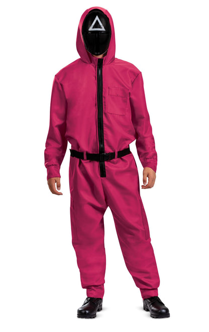 Squid Game Triangle Guard Costume Adult Large/X-Large