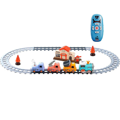 Babyluv Electric Remote Control Train Set with Smoke, Light & Sound